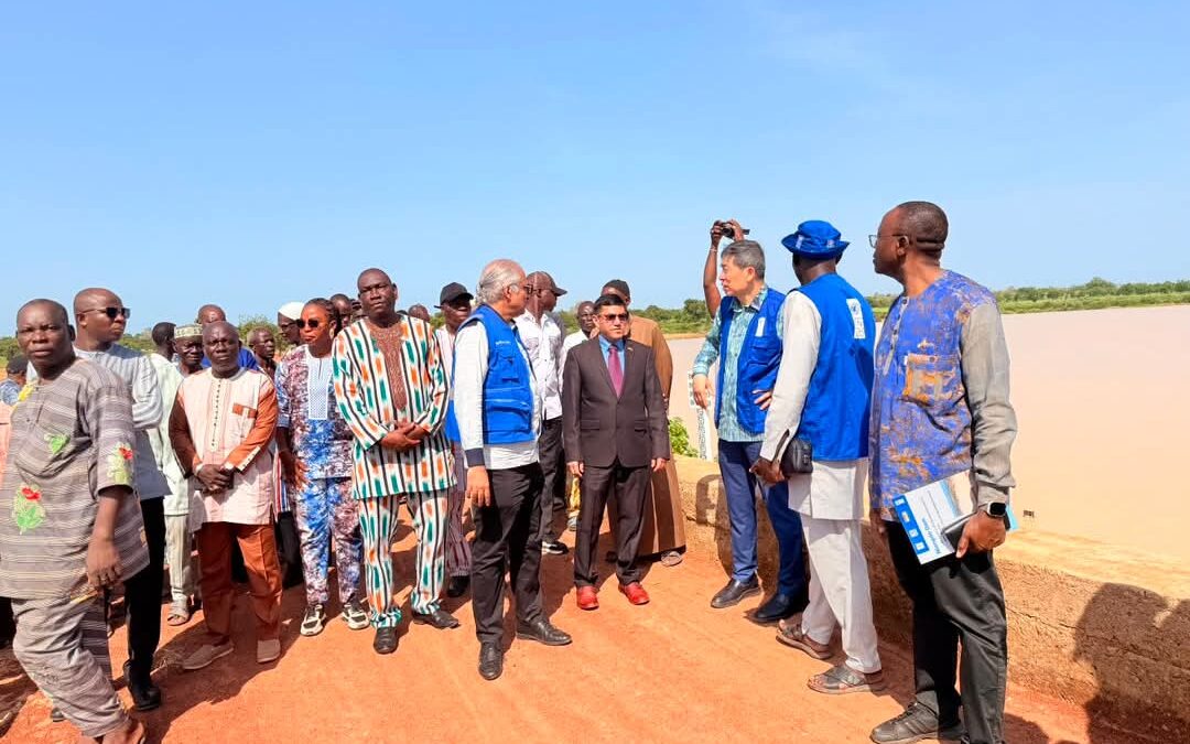 Burkina : L&rsquo;Ambassadeur de l&rsquo;Inde visite le barrage de Niangdo