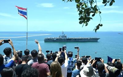 Thaïlande : L&rsquo;USS Abraham Licoln quitte Pattaya après sa pause