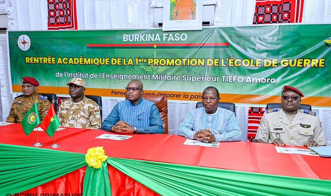 Burkina : Naissance d&rsquo;une école de guerre pour former les cadres supérieurs de l&rsquo;armée